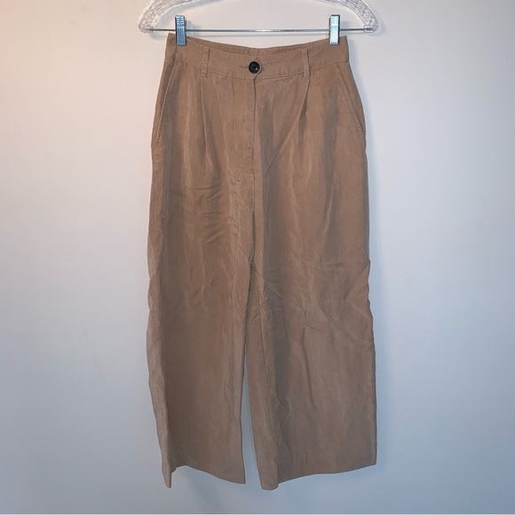 Rag & Bone Women’s Dark Khaki Ivy Culotte Cropped Pants 2 - Picture 4 of 11